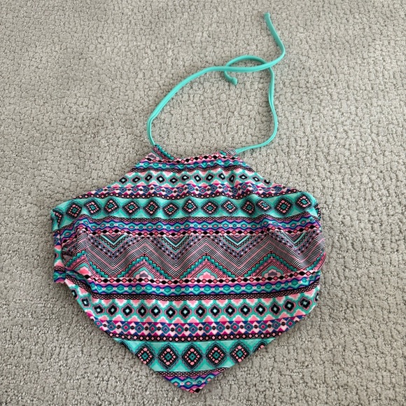 Arizona Bikini Top Western Bandana Halter Size S Boho Summer Vacation Colorful - Picture 1 of 3
